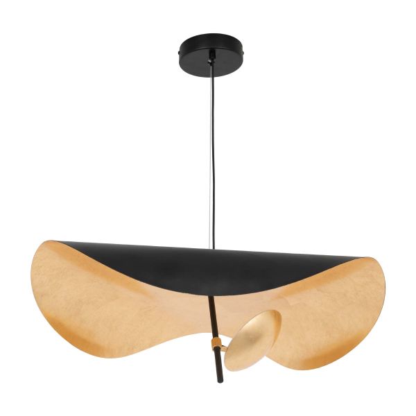 Люстра LED 600 мм Алюміній, акрил Чорний, золотий Astro