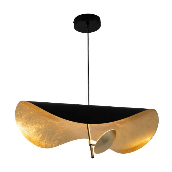 Люстра LED 600 мм Алюміній, акрил Чорний, золотий Astro - фото 2