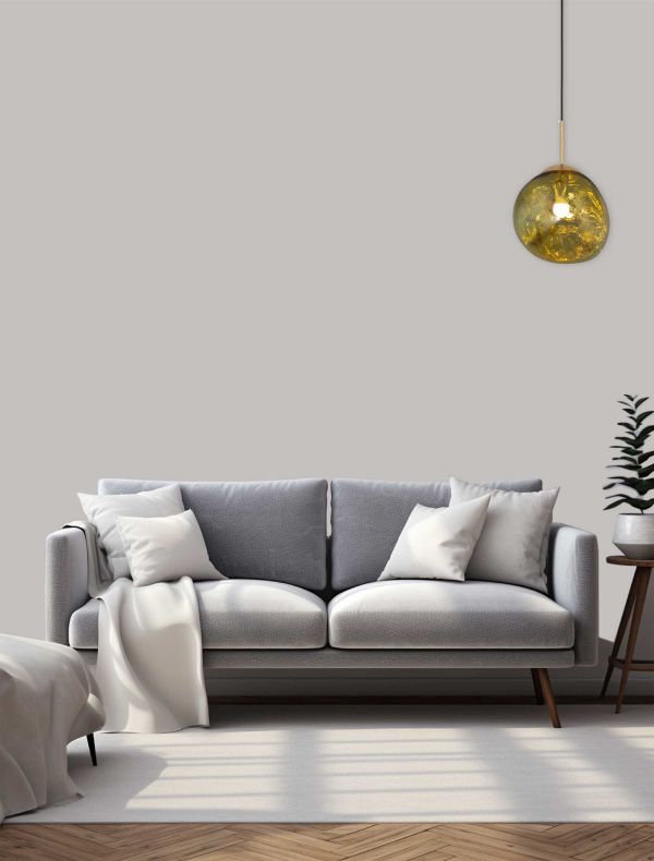 Люстра E27*1 300 мм Залізо, скло Золотий Astro - фото 7