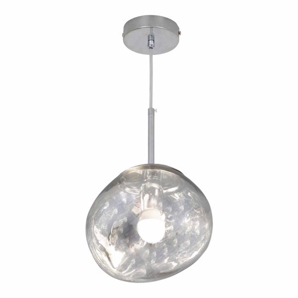 Люстра E27*1 200 мм Железо, стекло Хром Astro