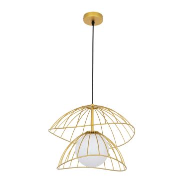 Люстра E27*1 400*320 мм Железо, стекло Матовое золото Astro