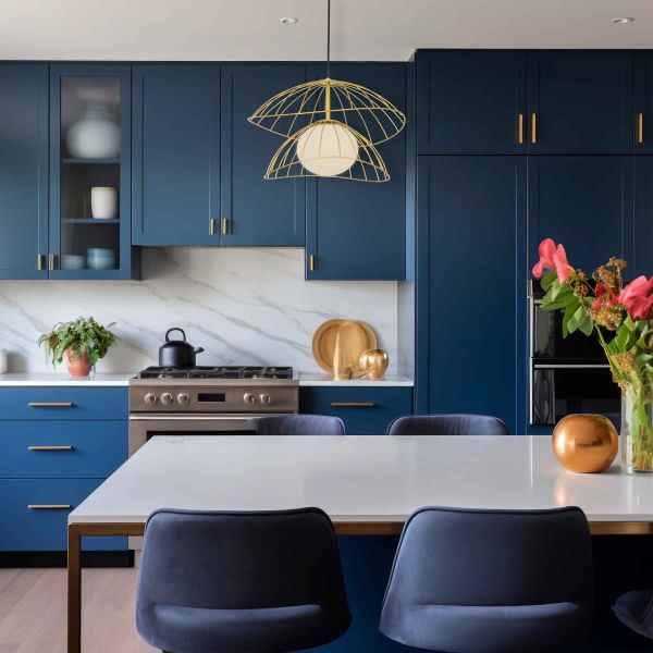 Люстра E27*1 400*320 мм Залізо, скло Матовий золотий Astro - фото 3