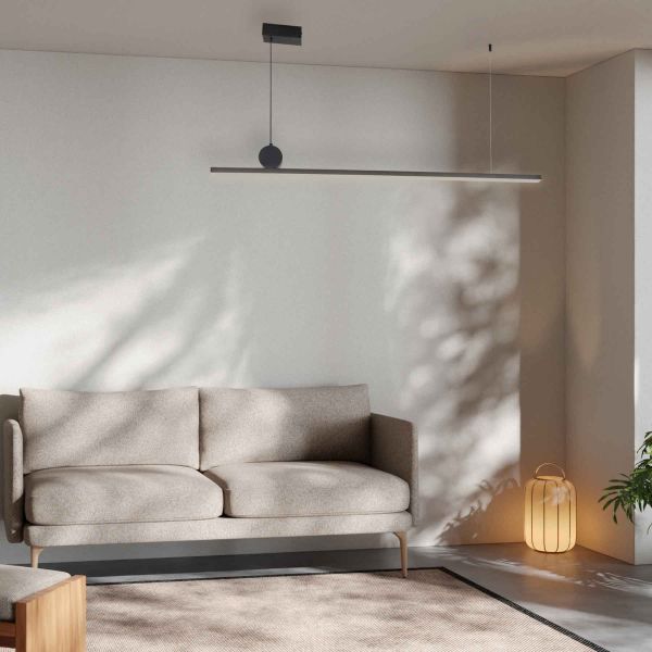 Люстра LED*18W 1180 мм Залізо, акрил Чорний Astro - фото 3