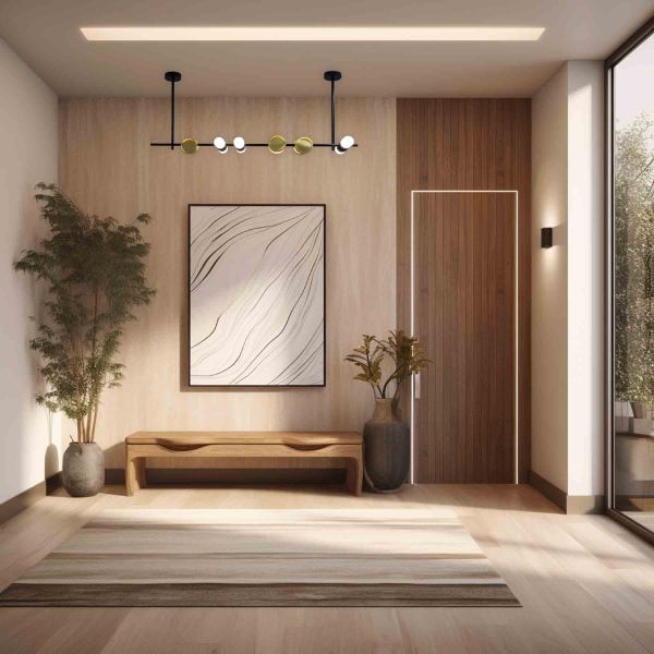 Люстра LED 1200*200 мм Залізо, акрил Золотий, чорний Astro - фото 3