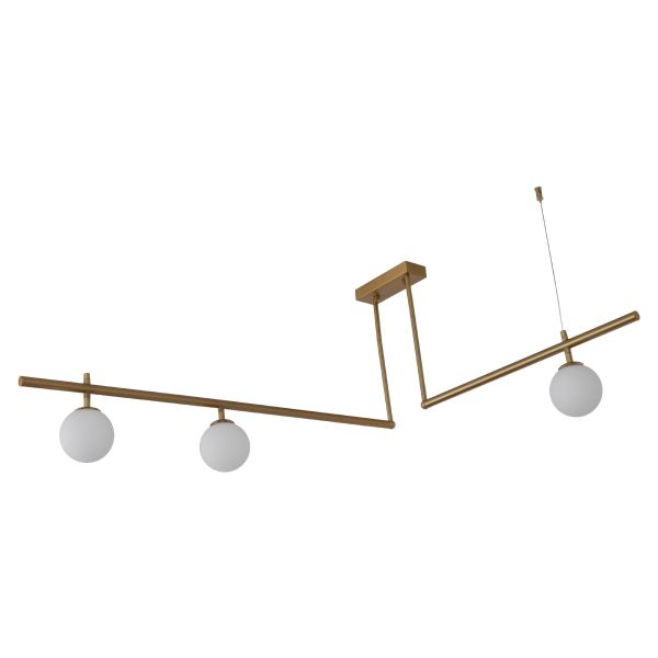 Люстра G9*3 (7W) 1200*1000 мм Залізо, скло Мідно-золотий Astro - фото 2