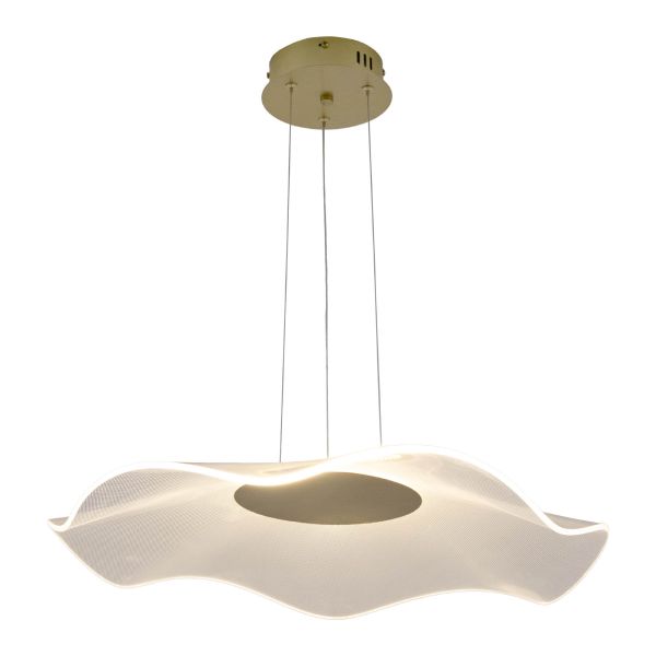 Люстра LED*36W 600 мм Залізо, скло Матово-золотий Astro