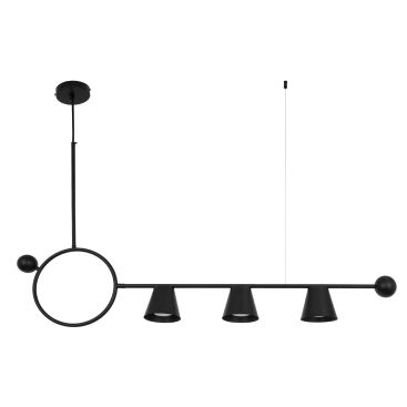 Люстра GU10*3 1250*350 мм Железо, стекло Черный Astro