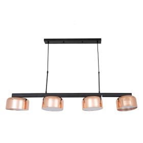 Люстра LED48W 1200*200 мм Залізо Чорний, рожево-золотий Astro