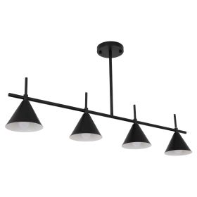 Люстра E27*4 1120*200 мм Залізо, cкло Чорний Astro