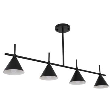 Люстра E27*4 1120*200 мм Залізо, cкло Чорний Astro