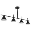Люстра E27*4 1120*200 мм Залізо, cкло Чорний Astro