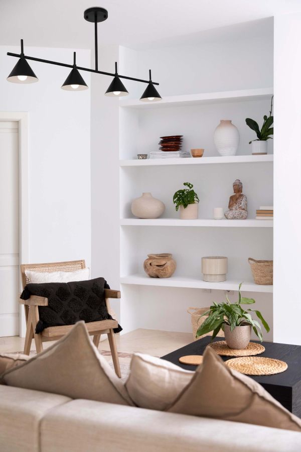 Люстра E27*4 1120*200 мм Залізо, cкло Чорний Astro - фото 3