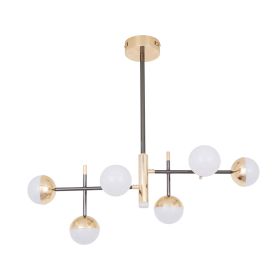 Люстра LED 800*320 мм Залізо, акрил Золотий, чорний Astro