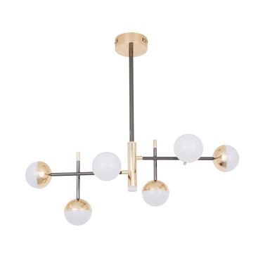 Люстра LED 800*320 мм Железо, акрил Золотой, черный Astro