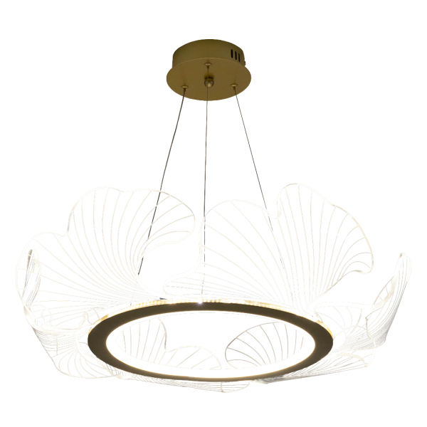 Люстра LED44W 680*1200 мм Залізо, акрил Золотий Astro - фото 2