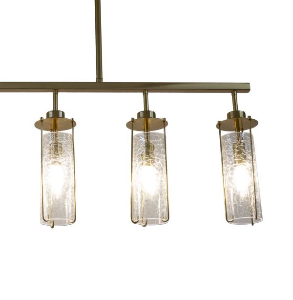 Люстра E14*6 1200*360 мм Железо + стекло Медно-золотой Astro - фото 3