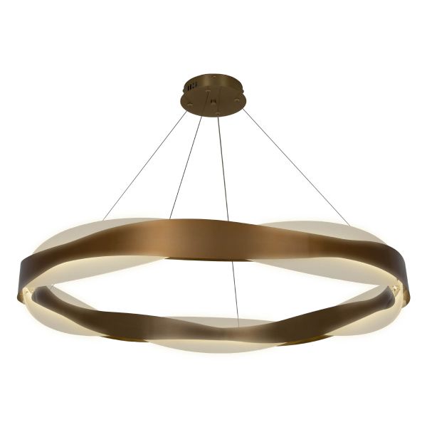 Люстра LED58W 960*130 мм Нержавіюча сталь, акрил Золотий Astro - фото 2