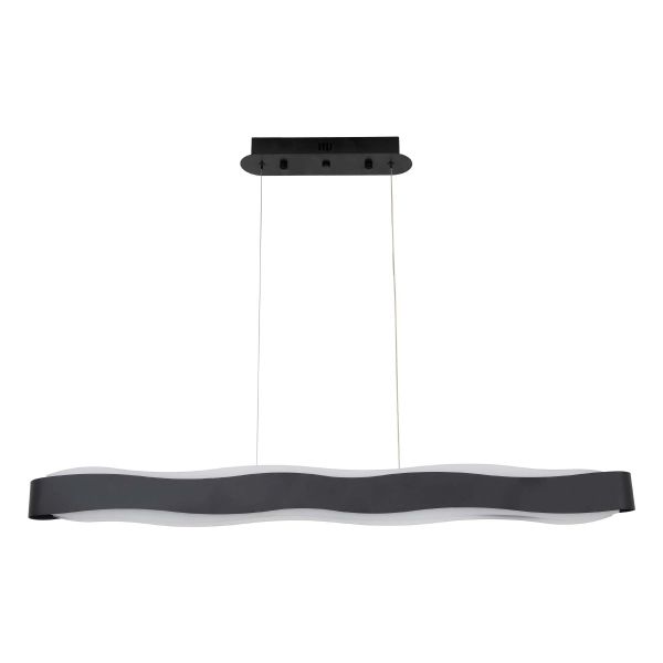 Люстра LED42W 900*90 мм Нержавіюча сталь, акрил Чорний Astro