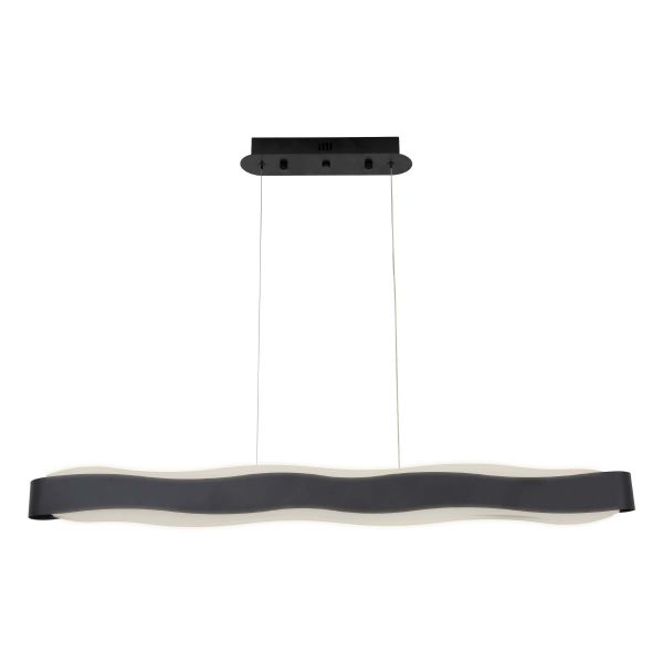 Люстра LED42W 900*90 мм Нержавіюча сталь, акрил Чорний Astro - фото 2