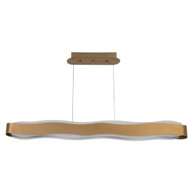 Люстра LED42W 900*90 мм Нержавіюча сталь, акрил Золотий Astro