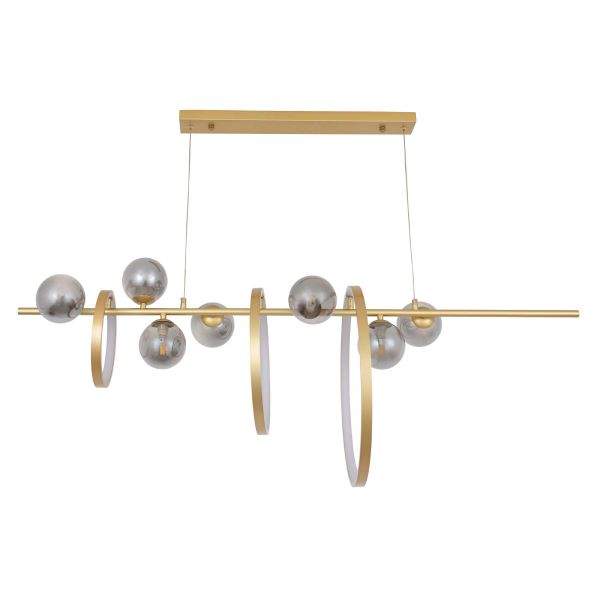 Люстра LED72W, G9*7*5W 1200*500 мм Нержавіюча сталь, акрил Золотий Astro