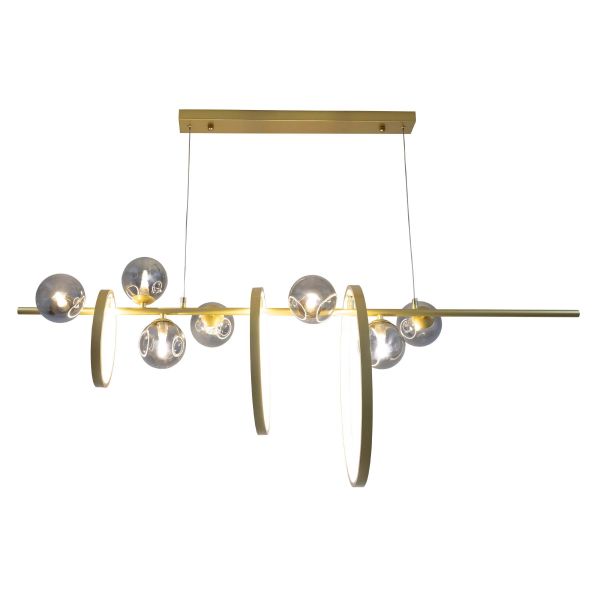 Люстра LED72W, G9*7*5W 1200*500 мм Нержавіюча сталь, акрил Золотий Astro - фото 2