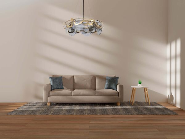 Люстра E14*8 600*200 мм Железо, стекло Медно-золотой Astro - фото 3