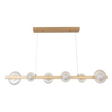 Люстра LED*6*3W 1200*120 мм Железо , стекло Медно-золотой Astro