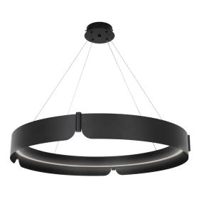 Люстра LED50W 800 мм Залізо, акрил Чорний Astro