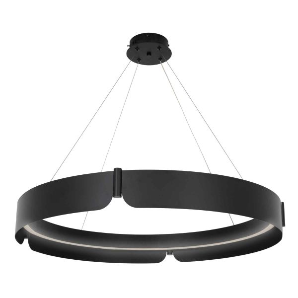 Люстра LED50W 800 мм Залізо, акрил Чорний Astro