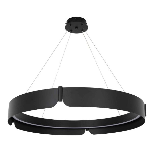 Люстра LED50W 800 мм Залізо, акрил Чорний Astro - фото 2