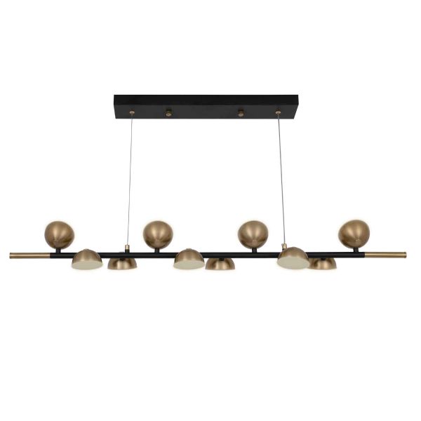 Люстра LED45W 1000*150 мм Залізо, алюміній, акрил Чорний, мідно-золотий Astro - фото 2