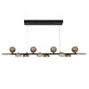 Люстра LED45W 1000*150 мм Залізо, алюміній, акрил Чорний, мідно-золотий Astro - фото 2