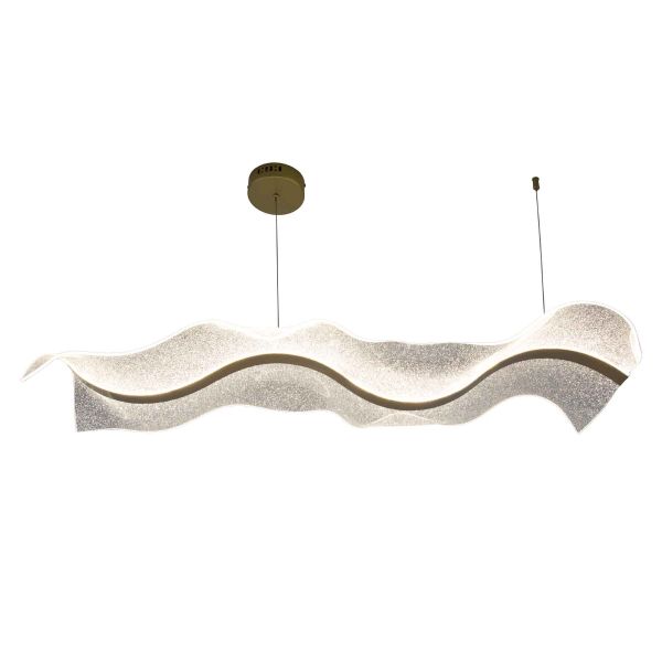 Люстра LED22W 1000*380*180 мм Залізо, акрил, алюміній Золотий Astro