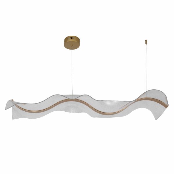 Люстра LED22W 1000*380*180 мм Залізо, акрил, алюміній Золотий Astro - фото 2