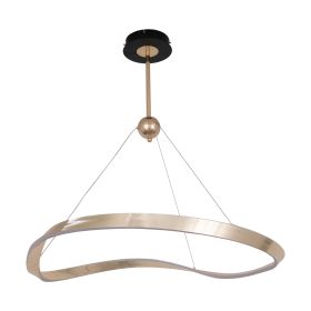 Люстра LED48W 800*90 мм Алюміній, сілікагель Мідно-золотий Astro