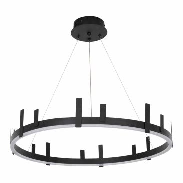 Люстра LED24W 600*100 мм Железо, алюминий, акрил Черный Astro