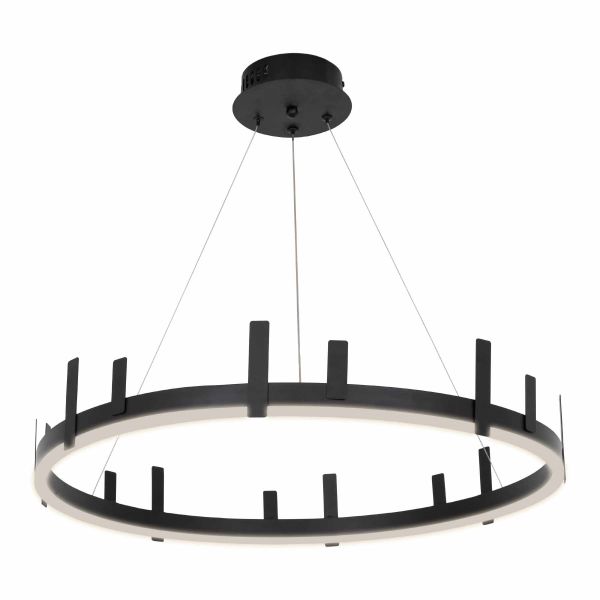 Люстра LED24W 600*100 мм Залізо, алюміній, акрил Чорний Astro - фото 2