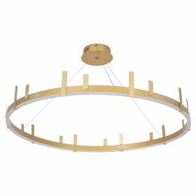 Люстра LED36W 800*100 мм Залізо, алюміній, акрил Золотий Astro