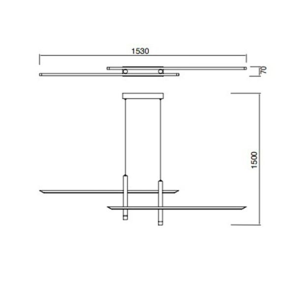 ESPARTA подвесной светильник 50W - 3000K - черный - фото 2