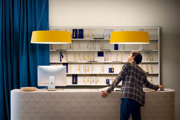 OXYGEN підвісна лампа D560 36W PU GIALLO.DALI - фото 2