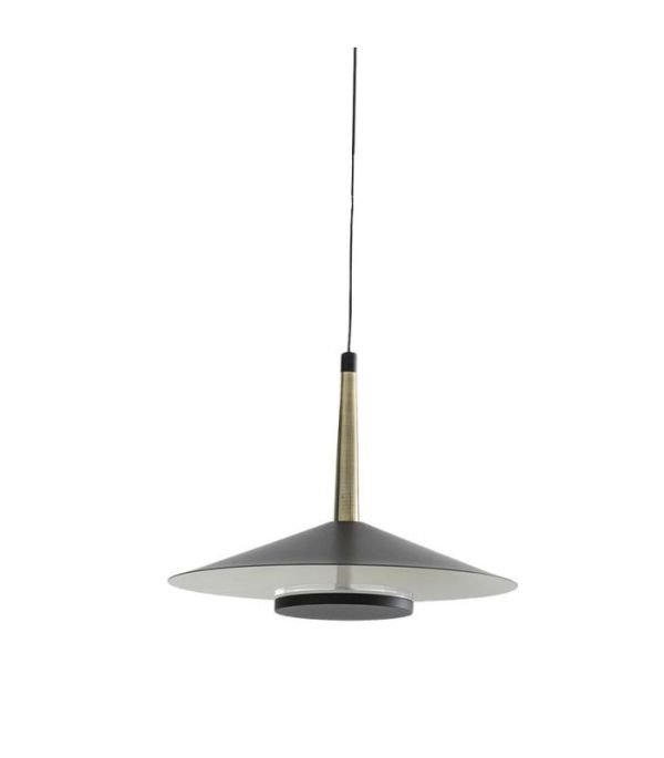 ORION подвесной светильник LED BLACK/ANT.BRASS 1L 8W 3000K - фото 5