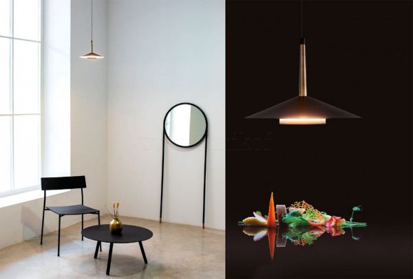 ORION подвесной светильник LED BLACK/ANT.BRASS 1L 8W 3000K - фото 3