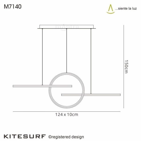 KITESURF BLACK підвісна лампа 50W