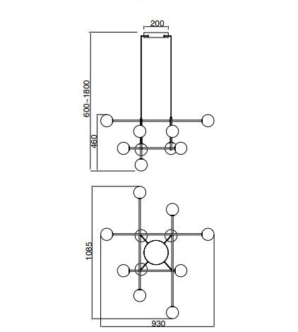 CELLAR подвесной светильник 11L