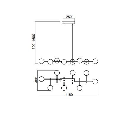 CELLAR подвесной светильник LINE 8L - фото 5