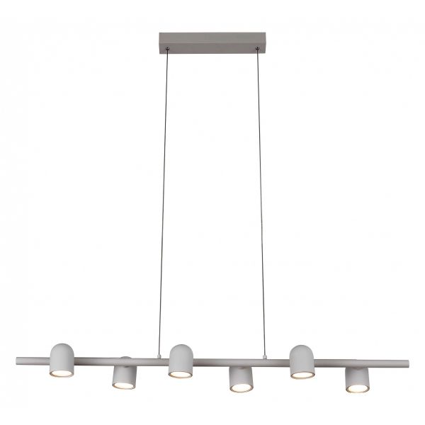 IOS линейная подвесная лампа 6L GU10 белая - фото 3