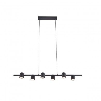 IOS ЛИНИЙНЫЙ ПОДВЕСНОЙ СВЕТильник 6L GU10 ЧЕРНЫЙ