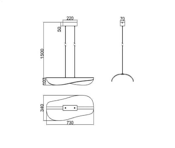 BIANCA МАЛЕНЬКИЙ ПОДВЕСНОЙ СВЕТИЛЬНИК LED - фото 3