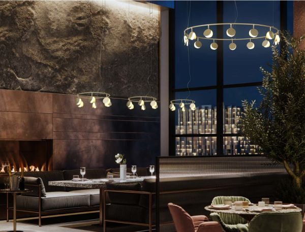 SHELL Подвесная лампа 12L Gold LED 50W 7260 Mantra - фото 2